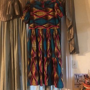 African Cotton MIDI Dress
